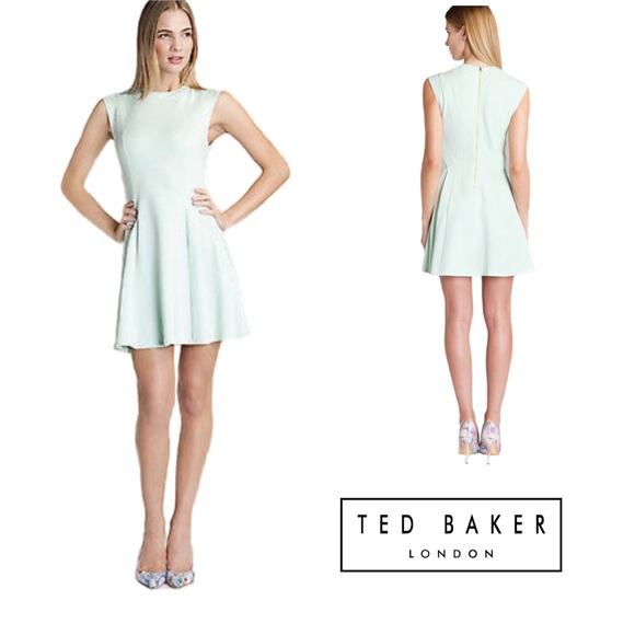 ted baker mint skater dress Skater Dress Ted Baker Dress Size Ted Baker Skater Dress Size UK Navy Stripe Jewel Print